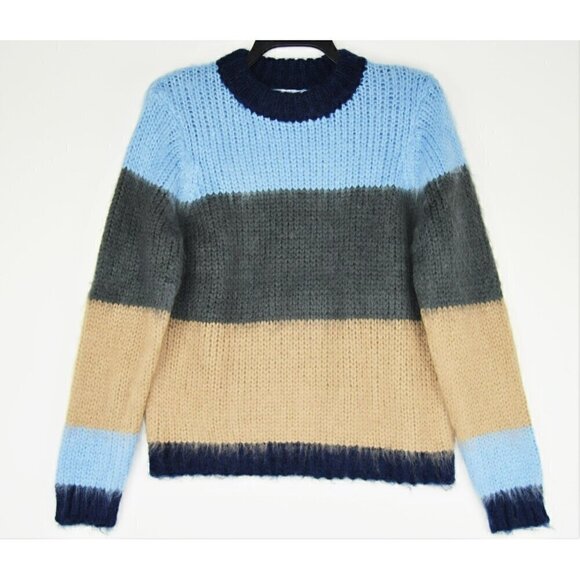 NWT RD Style Cozy Soft Ribbed Knit Striped Sweater - Picture 3 of 6
